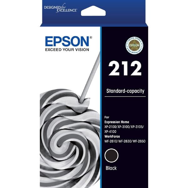 Epson 212 Black Genuine Ink Cartridge