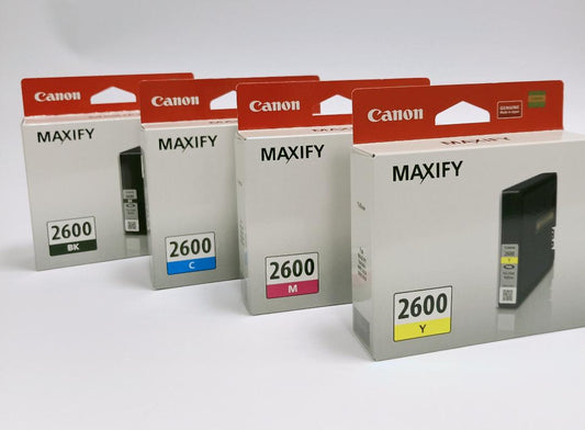 CANON PGI-2600 GENUINE VALUE PACK ORIGINAL 4-INKS.