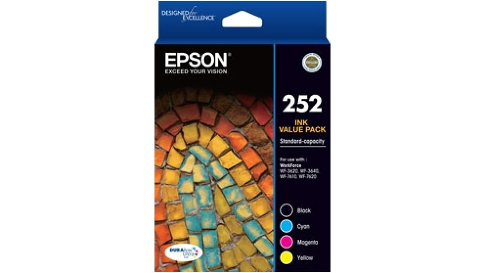 EPSON 252 Genuine 4-Ink Value Pack