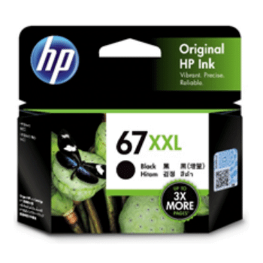 HP 67XXL BLACK GENUINE EXTRA-HIGH CAPACITY ORIGINAL INK CARTRIDGE 3YM59AA