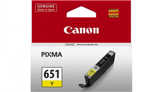 CANON CLI-651 YELLOW GENUINE INK CARTRIDGE.