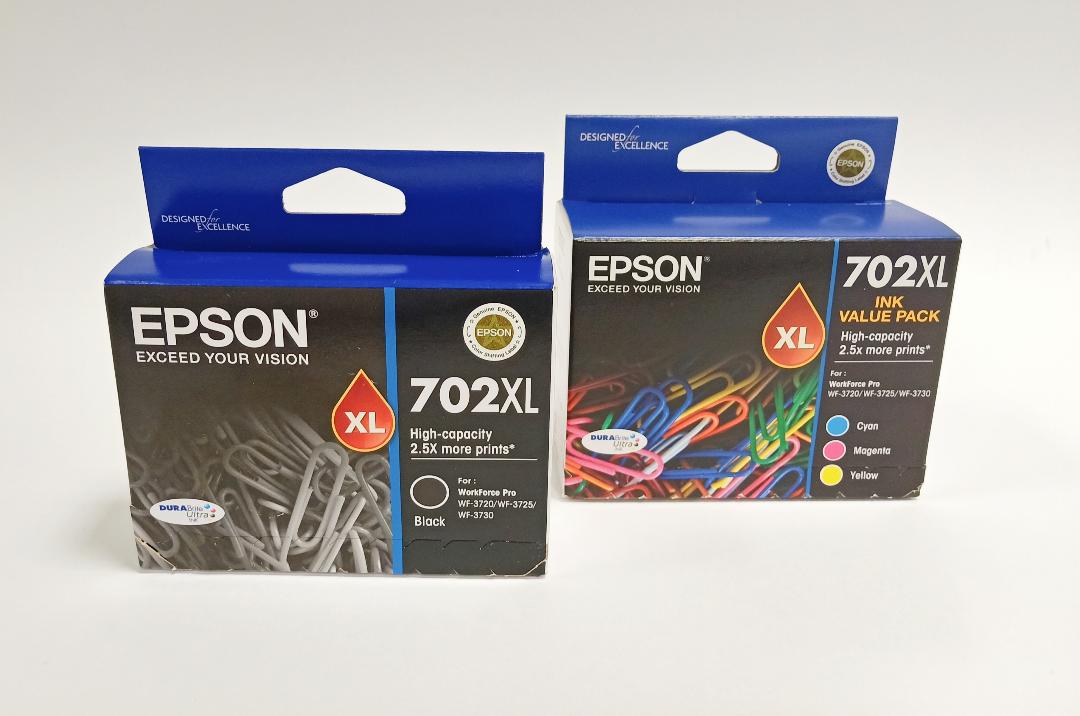 Epson 702XL Genuine 4-Ink High Capacity Original Value Pack