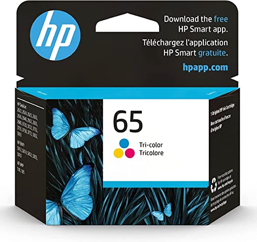 HP 65 TRI-COLOUR GENUINE INK CARTRIDGE.