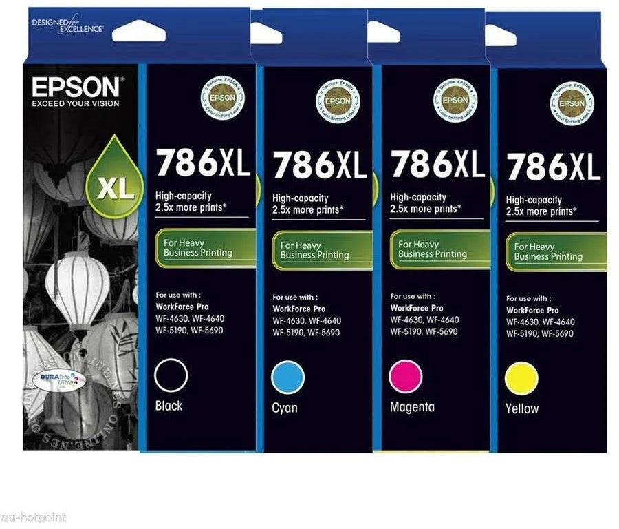 EPSON 786XL GENUINE 4-INK HIGH YIELD VALUE PACK.