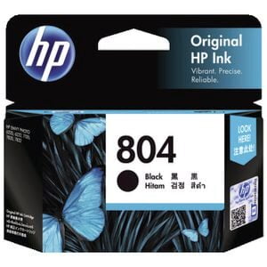 HP 804 BLACK GENUINE INK CARTRIDGE.