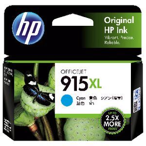 HP 915XL CYAN GENUINE HIGH CAPACITY INK CARTRIDGE.  3YM19AA
