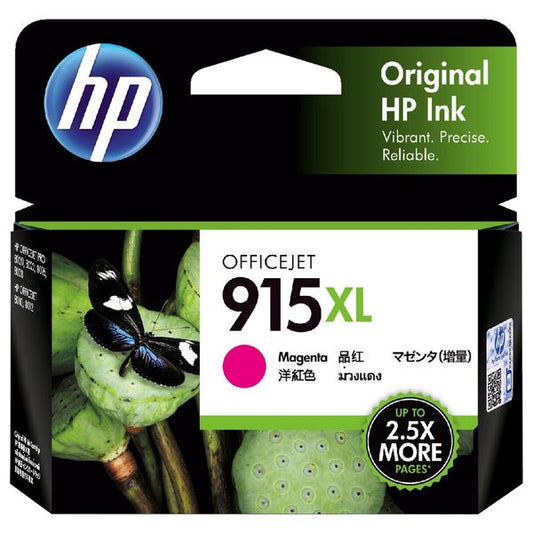 HP 915XL MAGENTA GENUINE INK CARTRIDGE. 3YM20AA