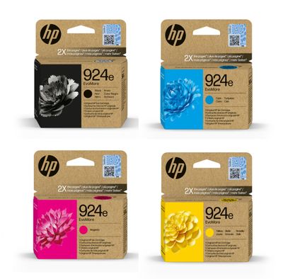 HP 924e Genuine Extra Large 4-Ink High Capacity EvoMore Value Pack.