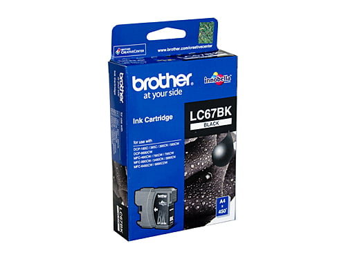 BROTHER LC67 BLACK GENUINE INK CARTRIDGE.