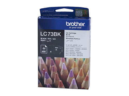 BROTHER LC73 BLACK GENUINE INK CARTRIDGE.