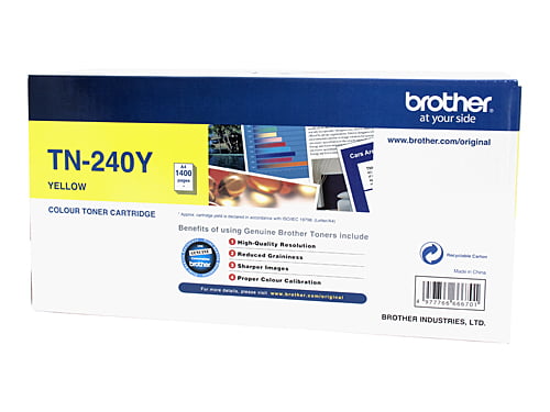 Brother TN240 Yellow Genuine Toner Cartridges