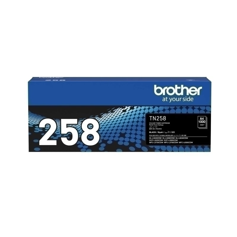 BROTHER TN-258 BLACK GENUINE TONER.