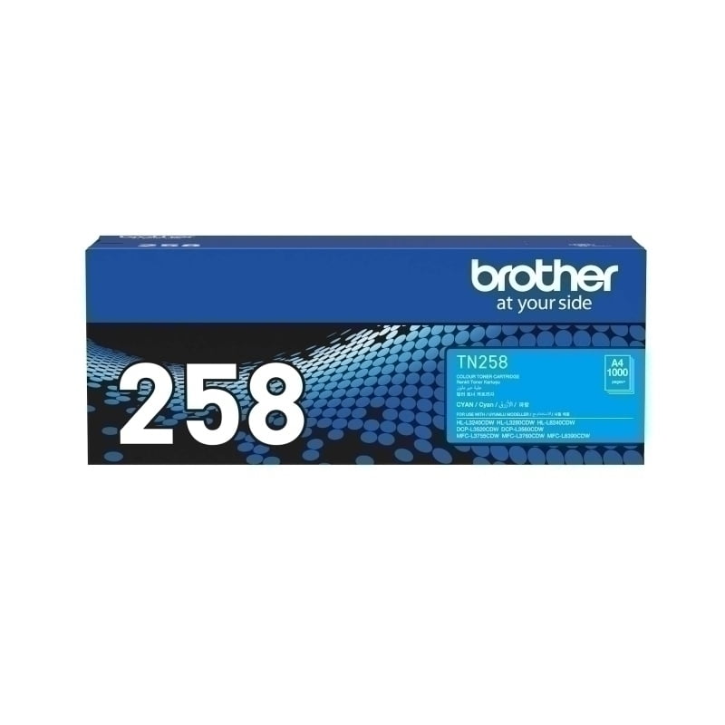 BROTHER TN-258 CYAN GENUINE TONER.