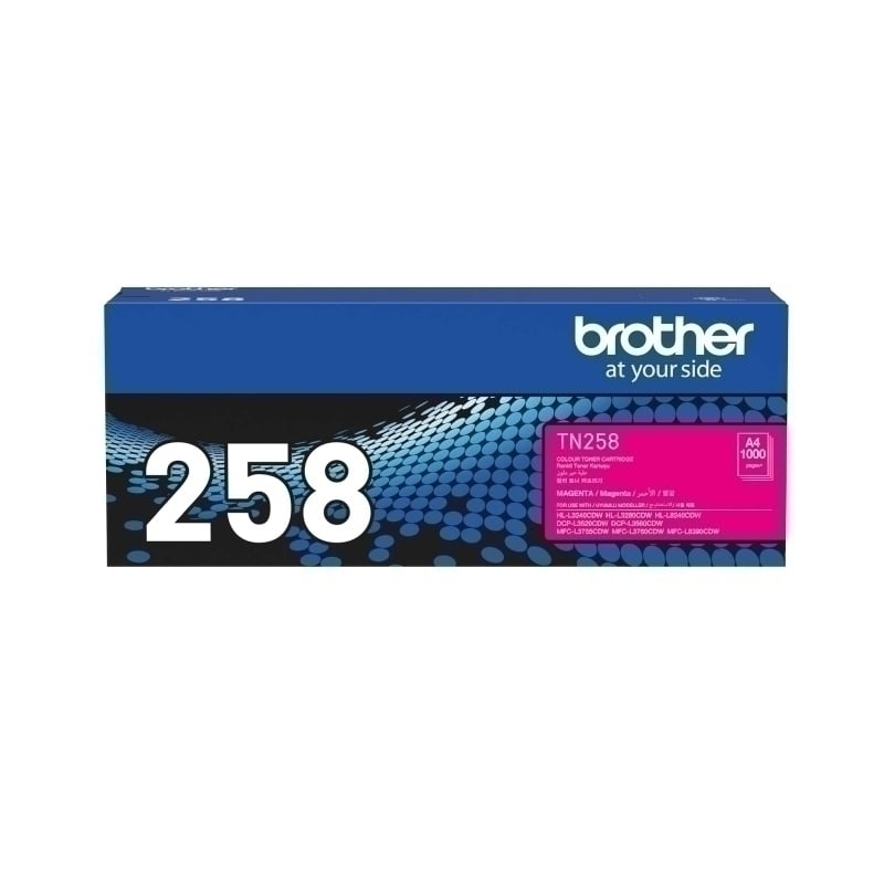BROTHER TN-258 MAGENTA GENUINE TONER.