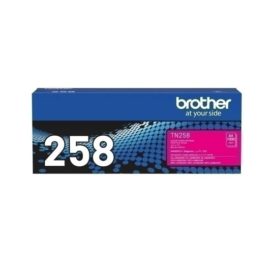 BROTHER TN-258 MAGENTA GENUINE TONER.