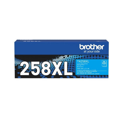 BROTHER TN-258XL GENUINE 4-TONER HIGH YIELD VALUE PACK.