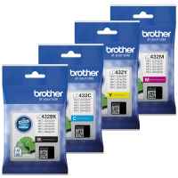 BROTHER LC-432 GENUINE 4-INK VALUE PACK.