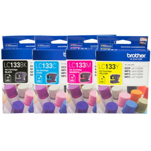 BROTHER LC133 GENUINE 4-INK VALUE PACK.