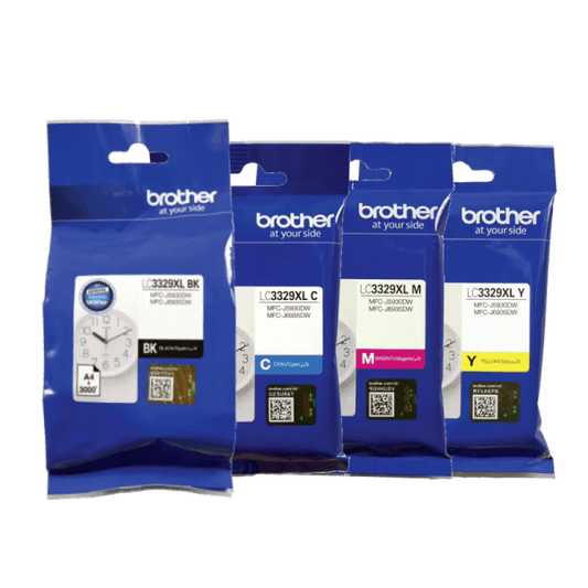 BROTHER LC-3329XL GENUINE 4-INK VALUE PACK.