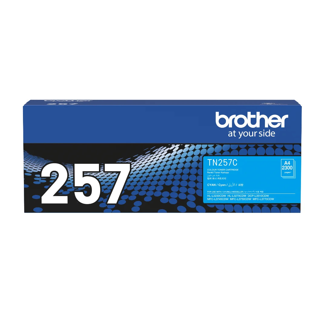Brother TN-253 Black TN-257 Colours Genuine 4-Toner Value Pack.