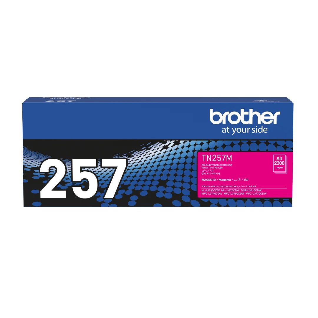 BROTHER TN-257 GENUINE THREE COLOURS CMY VALUE PACK.
