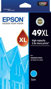 Epson 49 XL Cyan Genuine High Capacity Ink Cartridge