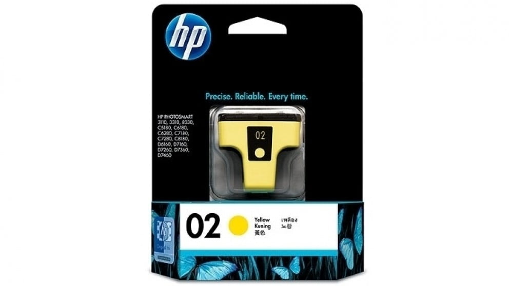 HP 02 Yellow Genuine Ink Cartridge C8773WA