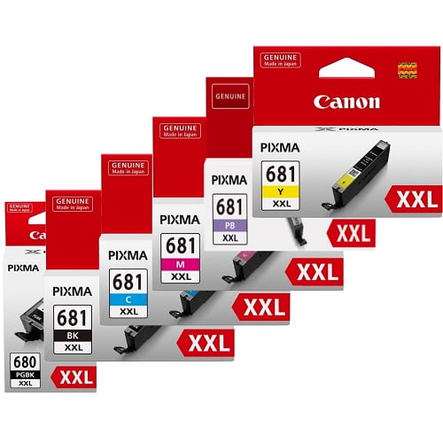CANON PG-680XXL/ CLI-681XXL GENUINE 6-INK ORIGINAL EXTRA  HIGH CAPACITY.