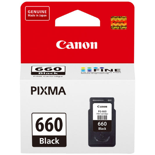 Canon PG-660 Black Genuine Ink Cartridge.