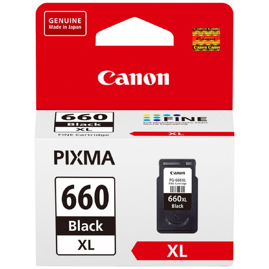 Canon PG-660XL Black Genuine High Capacity Ink Cartridge.