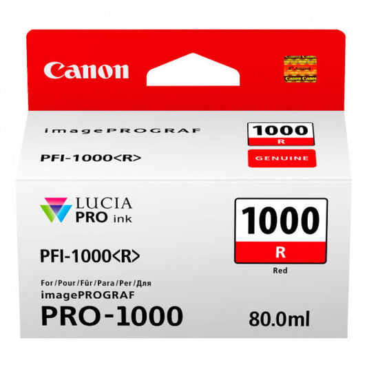 Canon PFI-1000R Red Genuine Ink Tank