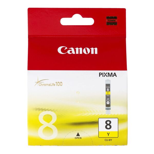 CANON CLI-8 YELLOW GENUINE INK CARTRIDGE.
