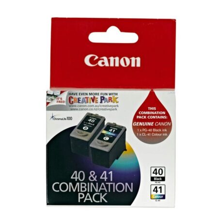CANON PG-40/ CL-41 BLACK & COLOUR GENUINE INK COMBO. DAMAGE BOX SALE.