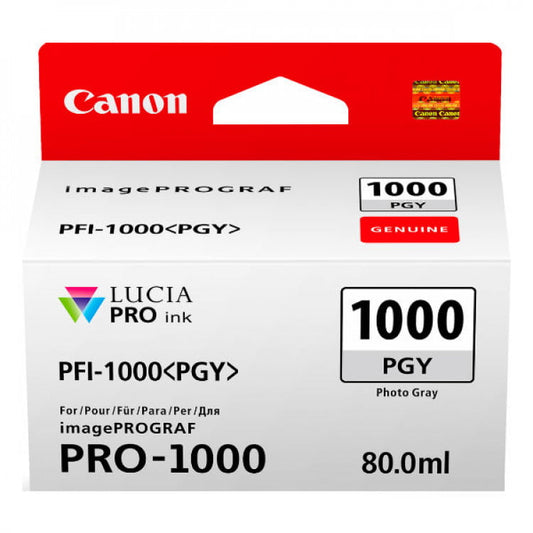 Canon PFI-1000PGY Photo Grey Genuine Ink Tank