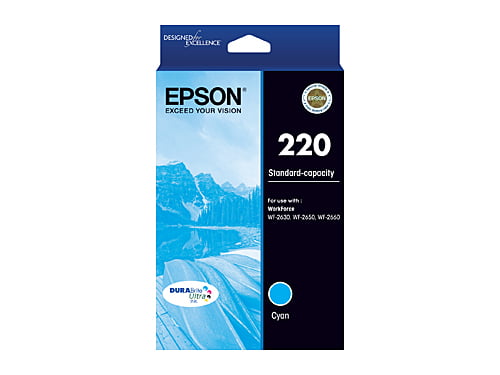 Epson 220 Cyan Genuine Ink Cartridge