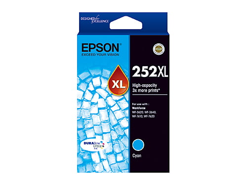 Epson 252XL Cyan Genuine High Capacity Ink Cartridge