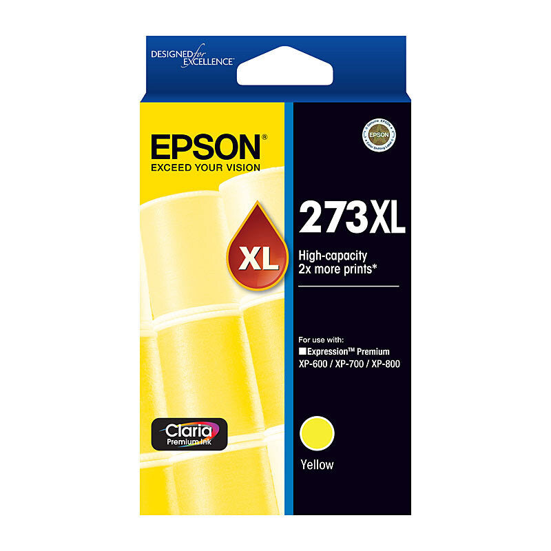 EPSON 273XL YELLOW GENUINE HIGH CAPACITY INK CARTRIDGE.