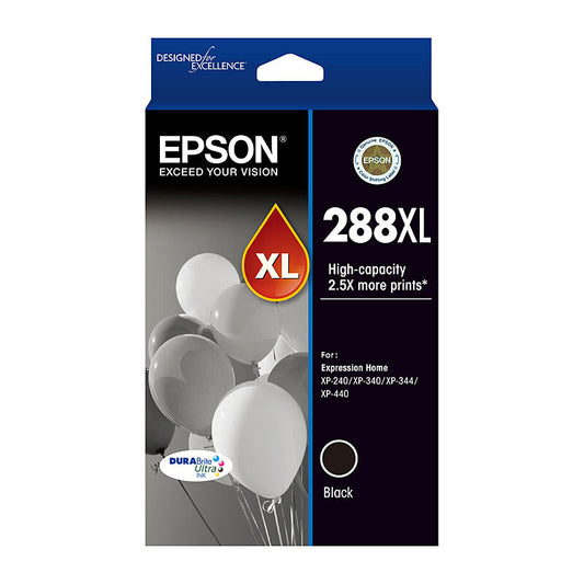 Epson 288 XL Black Genuine High Capacity Ink Cartridge.