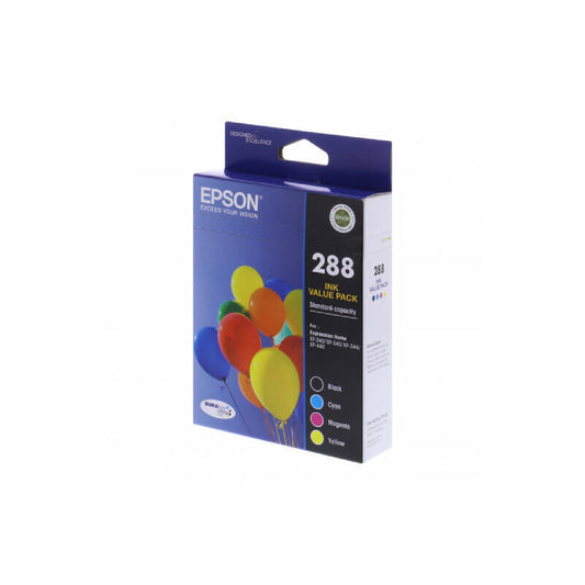 EPSON 288 GENUINE 4-INK BCMY VALUE PACK. DAMAGE BOX SALE.