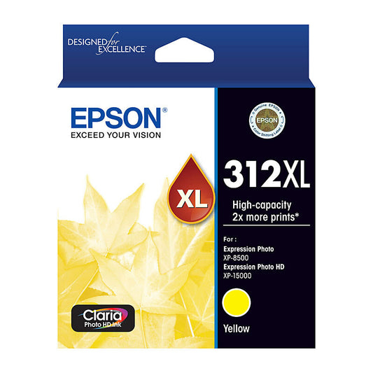 Epson 312XL Yellow Genuine High Capacity Ink Cartridge.