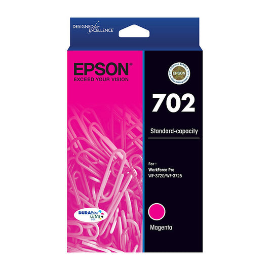 Epson 702 Magenta Genuine Standard-Capacity Ink Cartridge
