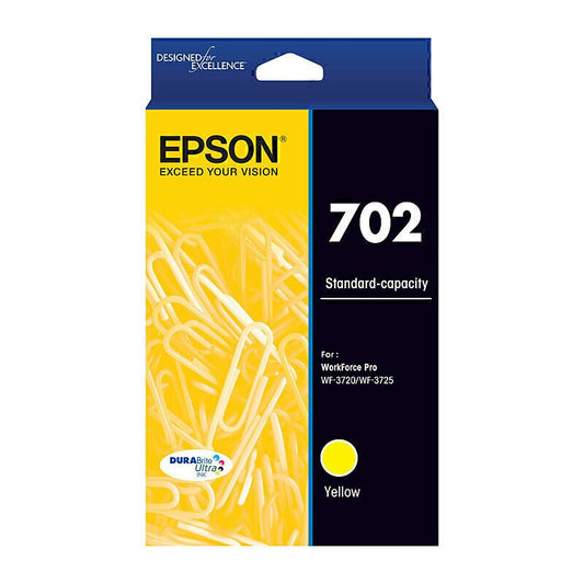 Epson 702 Yellow Genuine Standard-Capacity Ink Cartridge