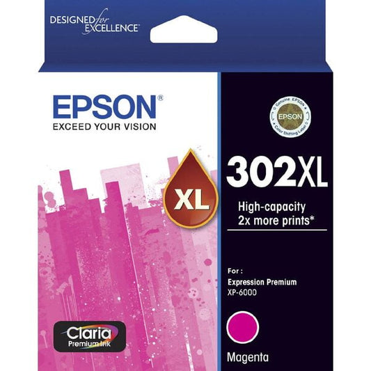 Epson 302XL Magenta Genuine Ink Cartridge
