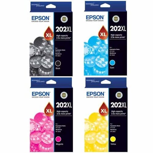Epson 202XL Genuine High Capacity 4-Ink Value Pack