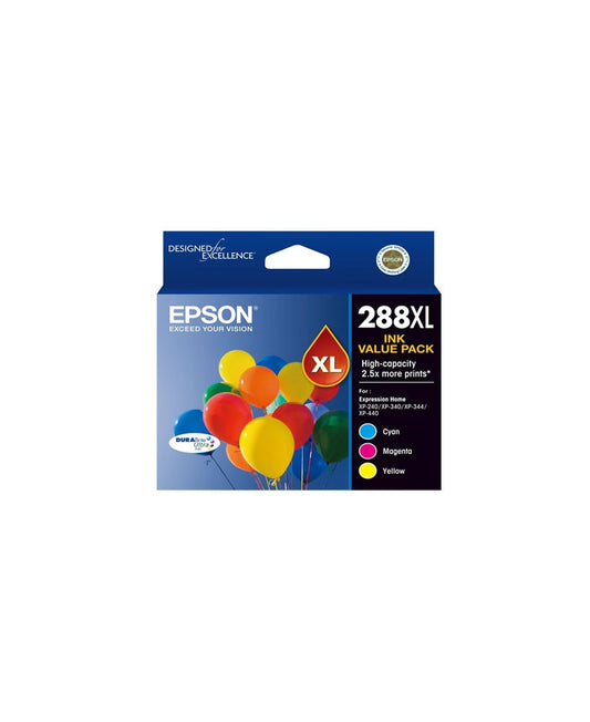 Epson 288XL Genuine High Capacity 3-Ink Value Pack.