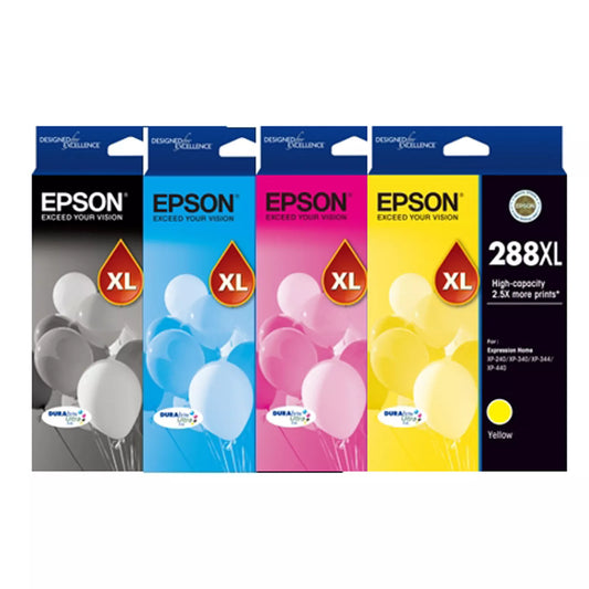 Epson 288XL Genuine High Capacity 4-Ink Value Pack.