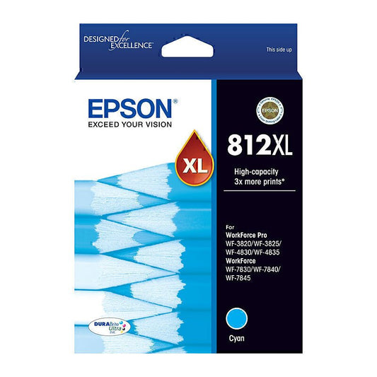 Epson 812XL Cyan Genuine High Capacity Ink Cartridge