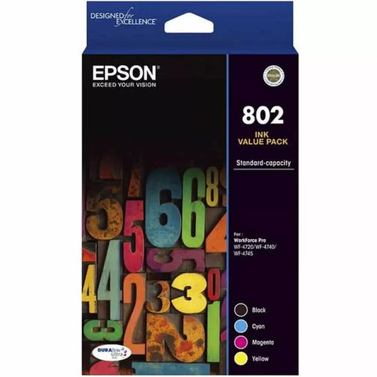 Epson 802 Genuine 4-Ink Value Pack.