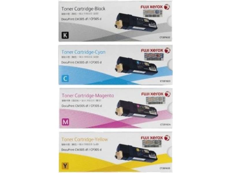FUJI XEROX CT201632-CT201635 GENUINE TONERS VALUE PACK.