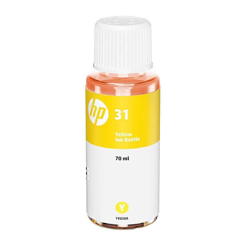 HP 31 YELLOW GENUINE 70ML INK BOTTLE.